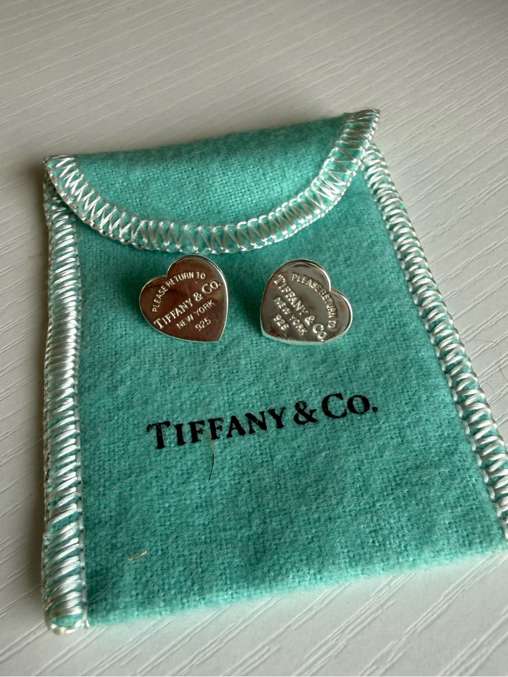 Return to Tiffany® Heart Tag Stud Earrings in Silver, Mini